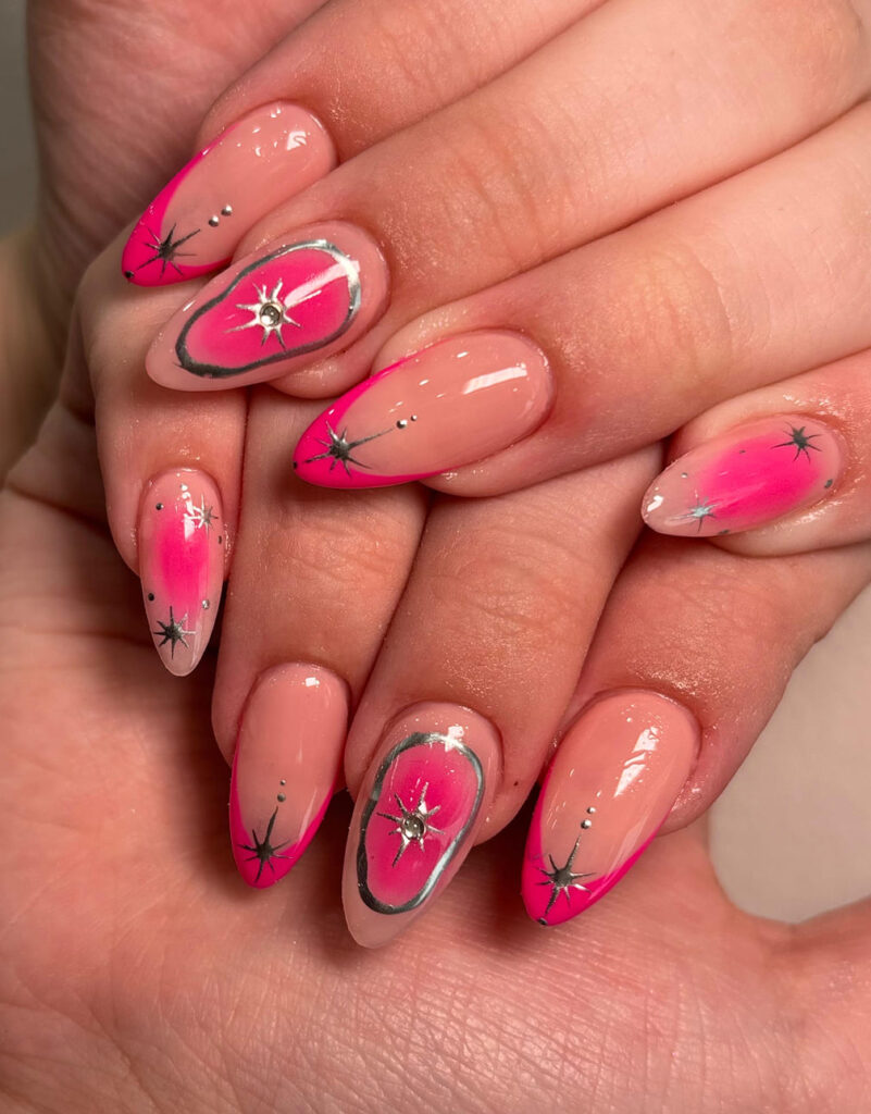 Custom nail art at Natural Nail Bar Toronto 3