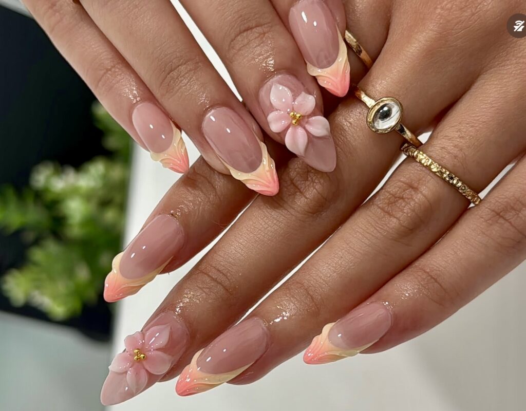 Nail art at Natural Nail Bar Toronto