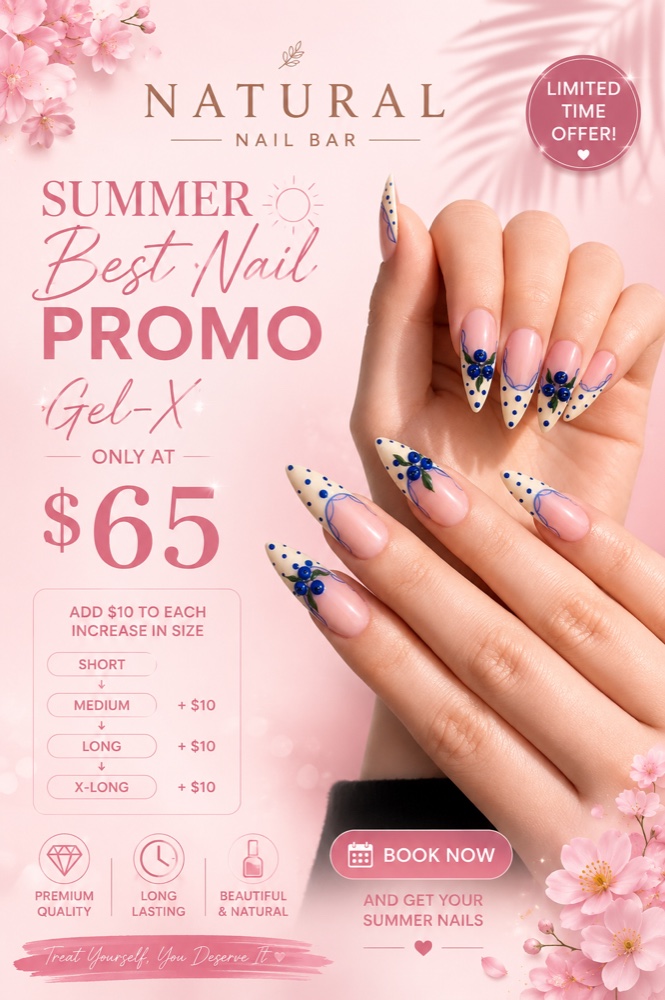 Natural Nail Bar Summer Promotion